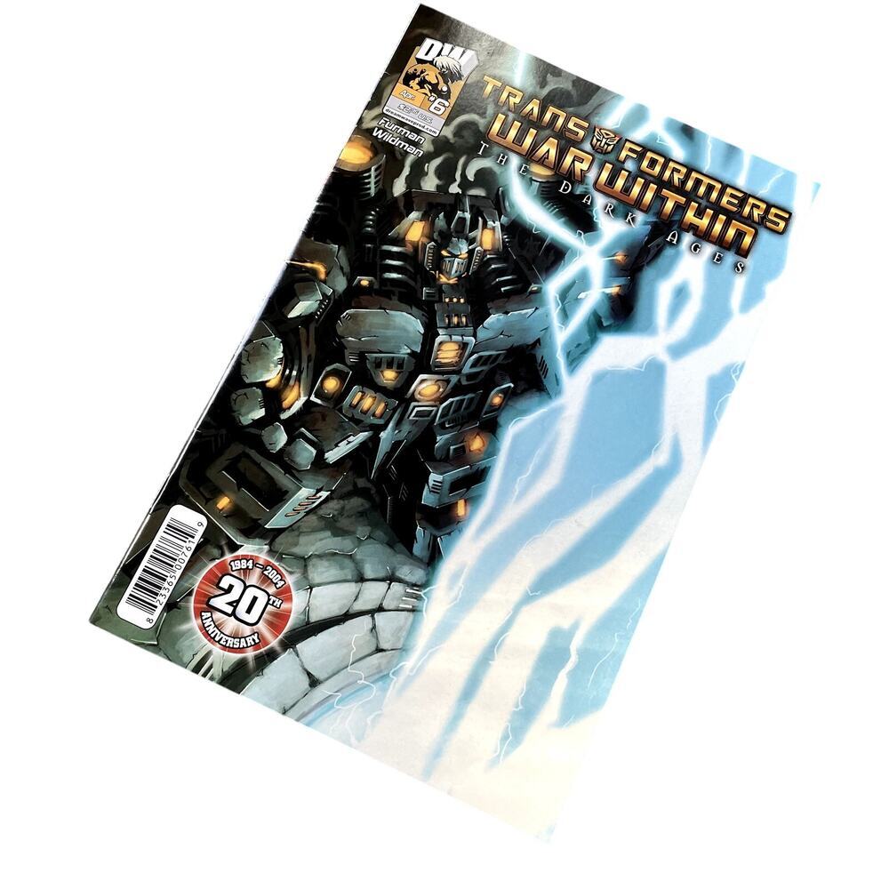 Dw transformers war within‎ the dark ages 20th anniversary Apr #6 comic book